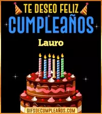 GIF Te deseo Feliz Cumpleaños Lauro